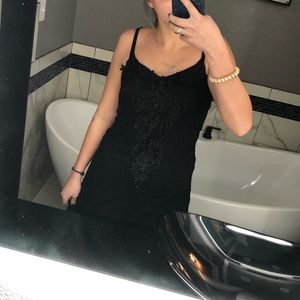 Maurice's black lace dress